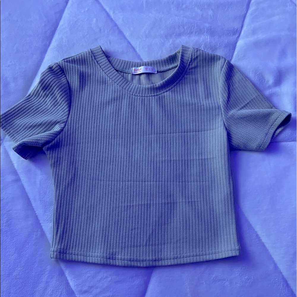 GREEN CROPPED SHIRT